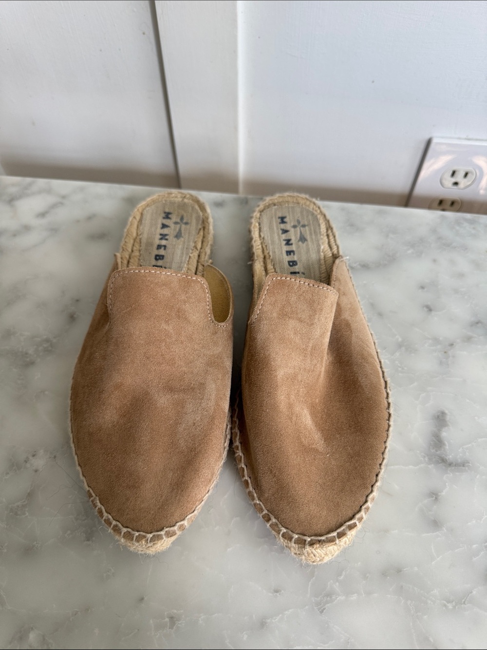 Manebí "Hamptons" Suede Mules